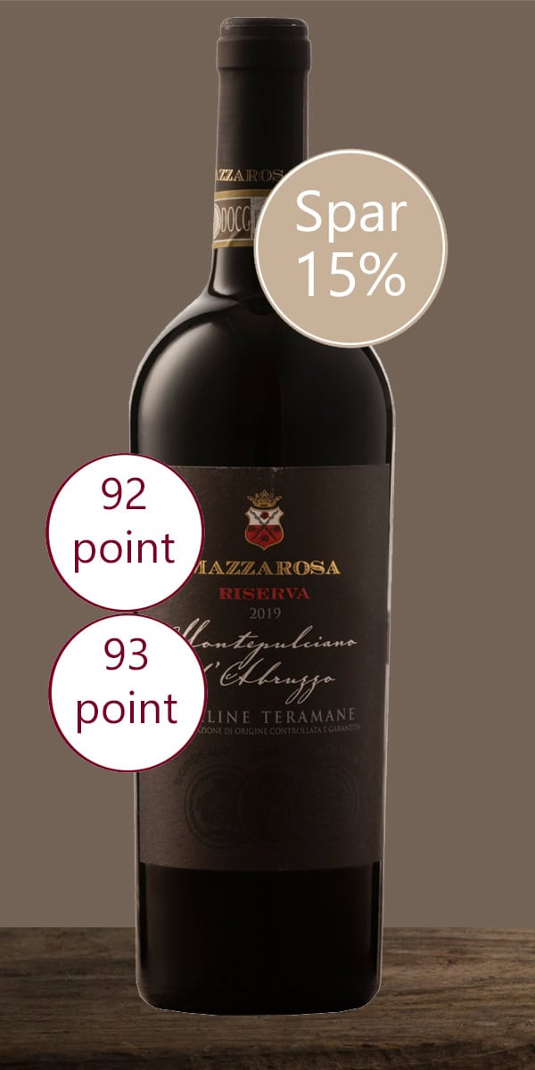 Riserva spar 15 Montepulciano d'Abruzzo Riserva, Colline Teramane DOCG