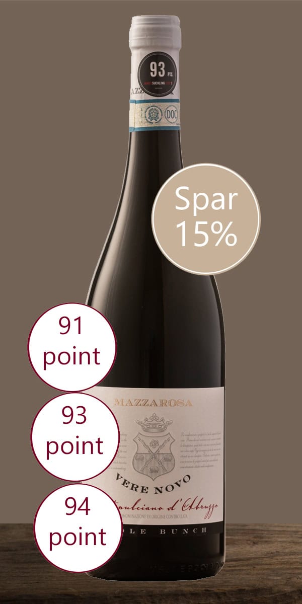 Vere novo, Montepulciano d'Abruzzo DOC, Whole Bunch